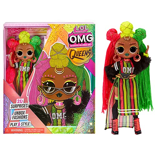 L.O.L. Surprise! Queens Sways Fashion Doll with 20 Surprises Including Outfit and Accessories for Fashion Toy Girls Ages 3 and up, 10-inch