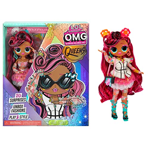 L.O.L. Surprise! Queens Miss Divine Doll with 20 Surprises Including Outfit and Accessories for Fashion Toy, Girls Ages 3 and up, 10-inch Doll