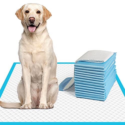 IMMCUTE Dog Pee Pads Extra Large 28"x34", X-Large Training Puppy Pee Pads Super Absorbent & Leak-Proof, XL Disposable Pet Piddle Pad and Potty Pads for Dogs, Puppies, Doggie (18 Count)