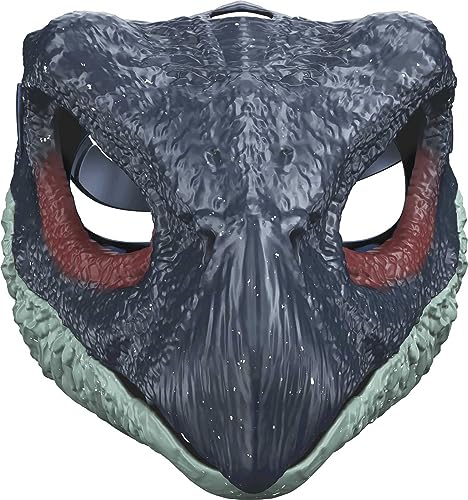 Mattel Jurassic World Dominion Therizinosaurus Dinosaur Mask, Movie-Inspired Role Play Toy with Opening Jaw & Realistic Design