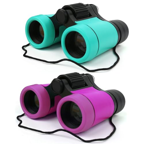 Scotamalone Kids Binoculars Shock Proof Toy Binoculars Set for Age 3-12 Years Old Boys Girls Bird Watching Educational Learning Hunting Hiking Birthday Presents