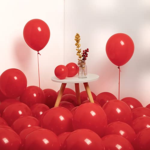 MOMOHOO Red Balloons 12+5 Inch 70Pcs Birthday Party Balloons, Premium Latex Balloons for Red Themed Wedding, Helium Ballons Anniversary Balloons Bride Balloons for Bridal Shower Party Baby Shower