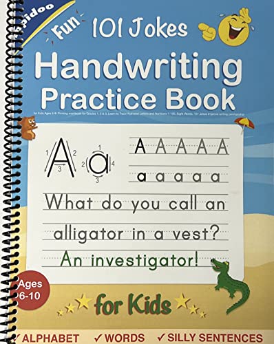 Handwriting Practice Book for Kids Ages 6-8: Printing workbook for Grades 1, 2 & 3, Learn to Trace Alphabet Letters and Numbers 1-100, Sight Words, ... and Math Drills for Grades 1, 2, 3 & 4)