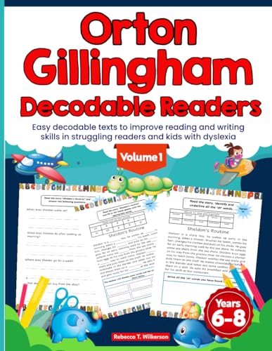 Orton Gillingham Decodable Readers. Easy decodable texts to improve reading and writing skills in struggling readers and kids with dyslexia.