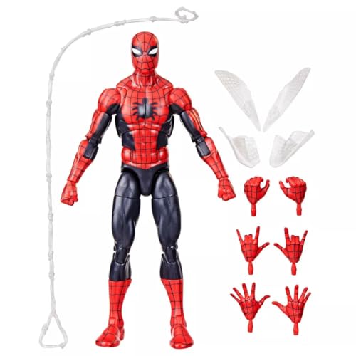 Spider-Man Marvel Legends Series 60th Anniversary Amazing Fantasy 6-inch Classic Comics Action Figures for 4+ Years, 9 Accessories