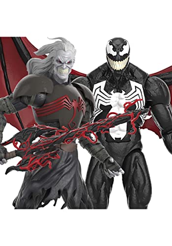 Marvel Legends Series 60th Anniversary, Knull and Venom 2-Pack King in Black 6-inch Action Figures, 5 Accessories