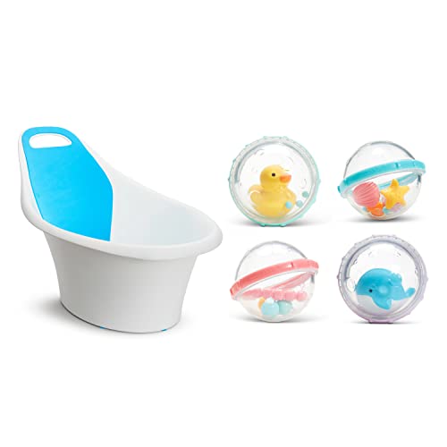 Munchkin® Sit & Soak™ Baby Bath Tub with 4pk Float and Play Bubbles Bath Toy