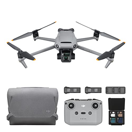 DJI Mavic 3 Fly More Combo, Drone with 4_3 CMOS Hasselblad Camera, 5.1K Video, Omnidirectional Obstacle Sensing, 46 Mins Flight, Advanced Auto Return, 2 Extra Batteries, FAA Remote ID Compliant, Gray