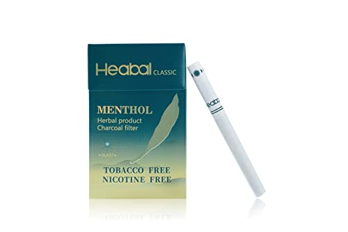 HEABAL Herbal Cigarettes - Nicotine Free & Tobacco Free 20_Pack (Menthol)