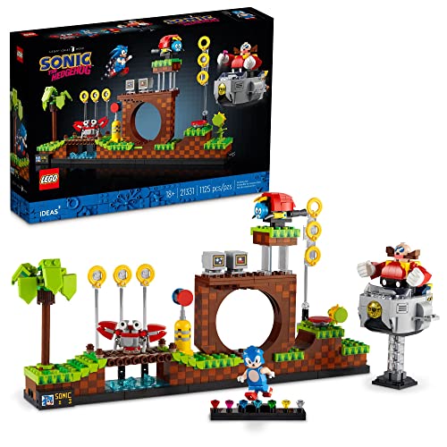 LEGO Ideas Sonic The Hedgehog – Green Hill Zone 21331 Collectible Set, Nostalgic 90