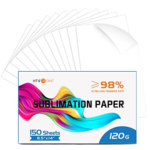 HTVRONT Sublimation Paper 8.5x14 inches - 150 Sheets Sublimation Paper Compatible with Inkjet Printer 120gsm…