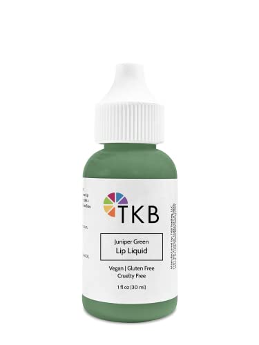 TKB Lip Liquid Color | Liquid Lip Color for TKB Gloss Base, DIY Lip Gloss, Pigmented Lip Gloss and Lipstick Colorant, Made in USA (1floz (30ml), Juniper Green)