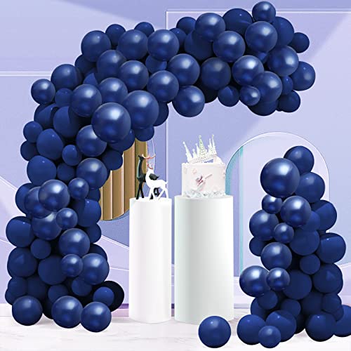 Navy Blue Balloons, 77 Pcs 12 Inch 10 Inch 5 Inch Different Sizes Dark Blue Balloon Garland Arch Kit for Birthday Party Decoration Wedding Bridal Baby Shower Supplies