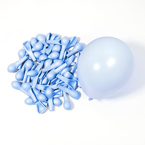 Light Blue Balloons 5 Inch 100 Pack, JOGAMS Pastel Blue Balloons Baby Blue Party Balloons for Birthday Party Baby Shower Gender Reveal Wedding Anniversary Decorations