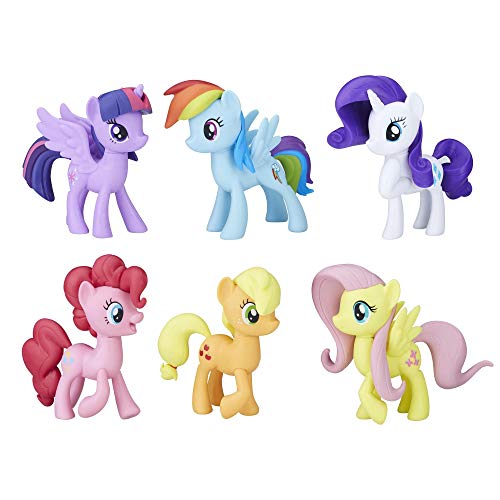 My Little Pony Friendship is Magic Toy Meet The Mane 6 Collection Set - 6 Pony Figures Including Twilight Sparkle, Kids Ages 3 and Up (Amazon Exclusive)