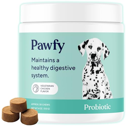 Pawfy Probiotic Soft Chews | Digestive | Gut | Immune Support | Diarrhea & Constipation Relief | Allergy Response & More for Dog