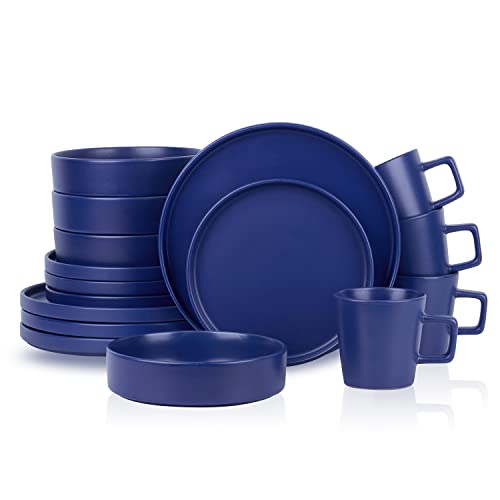 Stone lain Cleo Stoneware Dinnerware Set, 16-Piece Service for 4, Blue