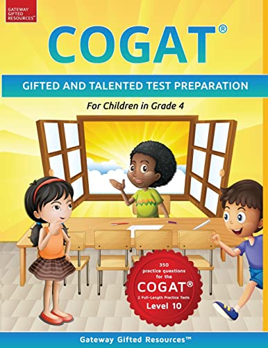 COGAT Test Prep Grade 4 Level 10: Gifted and Talented Test Preparation Book - Practice Test_Workbook for Children in Fourth Grade