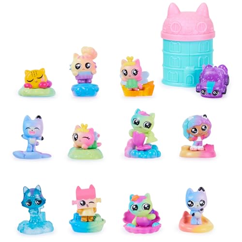 Gabby’s Dollhouse, Meow-mazing Mini Figures 12-Pack (Amazon Exclusive) Rainbow -Themed Toy Figures and Playsets Kids Toys for Ages 3 and up