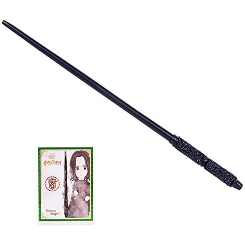 Wizarding World Harry Potter, 12-inch Spellbinding Severus Snape Magic Wand with Collectible Spell Card, Kids Toys for Ages 6 and up