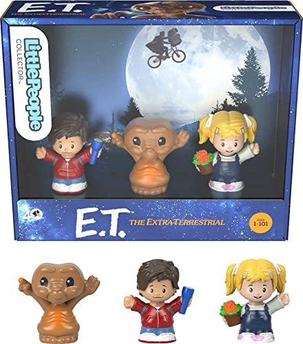 Little People Collector E.T. The Extra-Terrestrial Special Edition Figure Set in Display Gift Package for Adults & Fans, 3 Figurines