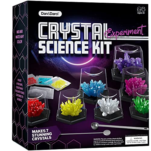 Crystal Growing Kit for Kids - Science Experiments Gifts for Boys & Girls Ages 8-14 Year Old - Toys Teen Age Boy_Girl Arts & Crafts Kits - Cool Projects Easter Gift Ideas 8 9 10 11 12 Yr Olds