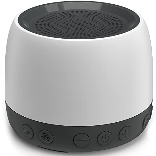 elesories White Noise Machine, Sound Machine with13 Non Looping Natural Soothing Sounds for Adults Baby Sleeping, Also Be Used as a Multifunctional Speaker for Home, Office Privacy | Nursery | Travel…