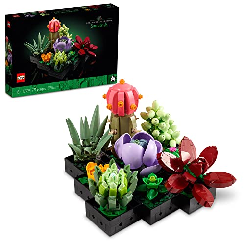 LEGO Icons Succulents - Artificial Plant Set for Adults, Mother