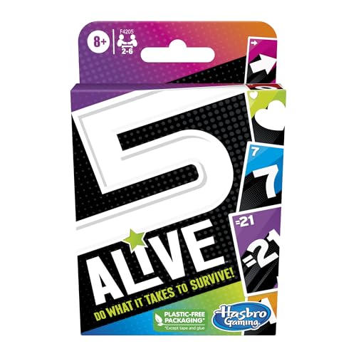 5 Alive Card Game, Fast-Paced Game for Kids and Families, Easy to Learn, Fun Family Game for Ages 8 and Up, Card Game for 2 to 6 Players