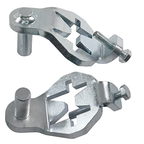 T-Post Gate Hinge Pins - Heavy Duty Gate Hanger, Hang a gate from a Metal T Post, Steel Gate Hinges Target Hanger for Farm Gate, Garden & Backyard Gate, Easy to Install