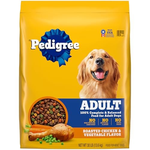 Pedigree Complete Nutrition Adult Dry Dog Food, Roasted Chicken & Vegetable Flavor, 30 lb. Bag