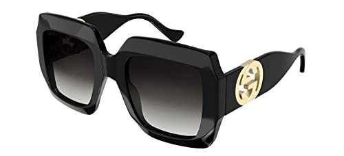 Gucci GG1022S women Sunglasses Shiny Black_Grey 54_23_140