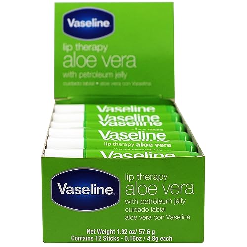 Vaseline Lip w_o Backer Card Aloe - 12 pack box