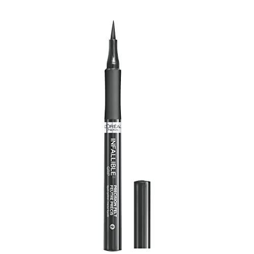 L’Oréal Paris Cosmetics Makeup Infallible Grip Precision Felt Eyeliner, Smudge Resistant, Long Lasting Waterproof Eyeliner, Grey, Grey, 0.03 fl oz