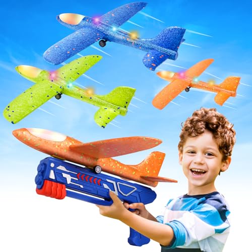 Fuwidvia 3 Pack Airplane Launcher Toys, 13.2