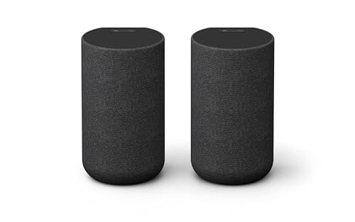 Sony SA-RS5 Wireless Rear Speakers with Built-in Battery for HT-A7000_A5000_A3000 and STR-AN1000,Black