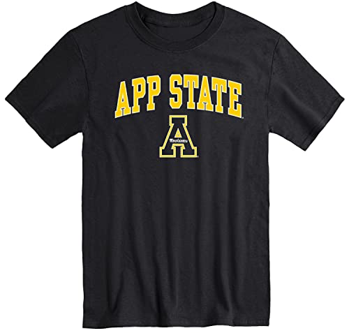 Barnesmith Appalachian State ASU Mountaineers Short-Sleeve T-Shirt, Spirit, Black, Small