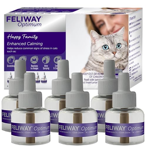 FELIWAY Optimum, Enhanced Calming Pheromone 30-day Refill – 6 Pack