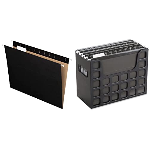 Pendaflex Recycled Hanging Folders and Portable Desktop File Bundle