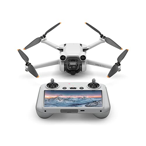 DJI Mini 3 Pro (DJI RC), Mini Drone with 4K Video, 48MP Photo, 34 Mins Flight Time, Less than 249 g, Obstacle Sensing, Return to Home, FAA Remote ID Compliant, Drone with Camera for Adults