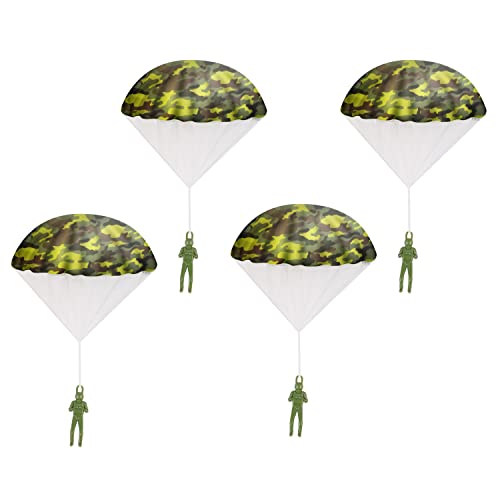 Parachute Toy, Tangle Free Throwing Army Camo Toy Parachute, Outdoor Children