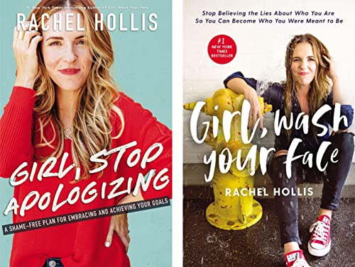 Rachel Hollis 2 Books Combo - Girl, Wash Your Face & Girl, Stop Apologizing Paperback