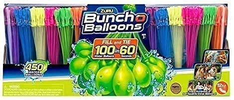 Self-Sealing Rapid-Filling Water Bunch of Balloons, 450 balloons