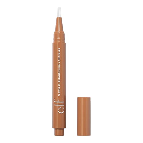 e.l.f. Flawless Brightening Concealer, Illuminating & Highlighting Face Makeup, Conceals Dark Under Eye Circles, Deep 50 W, 0.07 Fl Oz