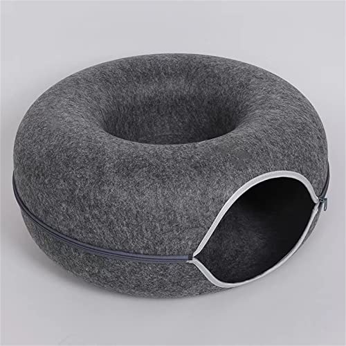 yanguilai Cat Felt Tunnel Toy, Cat Donut Tunnel. Interactive Play Toys for Cats. Cat Tunnels for Indoor Cats, Great Toy for Cats