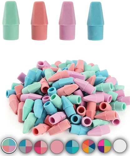 Mr. Pen- Pencil Erasers Toppers, 120 Pack, Pastel Colors, Erasers for Pencils, Pencil Top Erasers, Pencil Eraser, Eraser Pencil, Pencil Cap Erasers, Eraser Caps, Eraser Tops, Pencil Topper Erasers