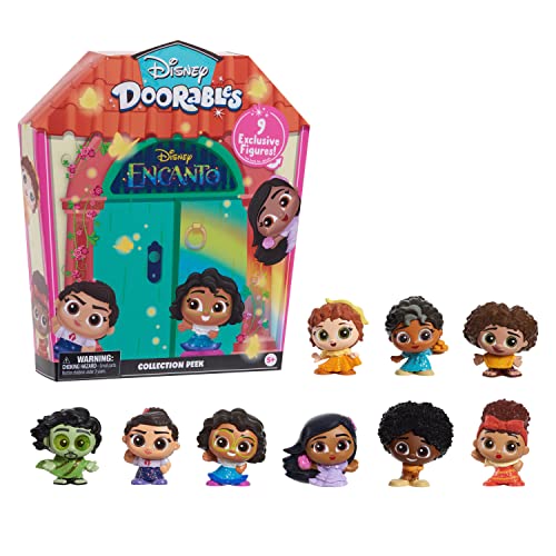 Disney Doorables Encanto Collection Peek, 9 Collectible Figurines in a Casa Madrigal-Themed Box, Kids Toys for Ages 5 Up by Just Play