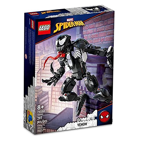 LEGO Marvel Venom Figure, 76230 Fully Articulated Super Villain Action Toy, Spider-Man Universe Collectible Set, Alien Toys for Boys and Girls