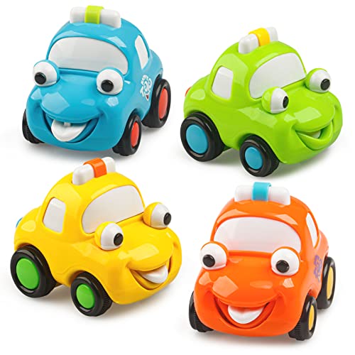 ALASOU Cartoon Car Baby Toys for 1 2 3 Year Old Boy|First Birthday Gifts for Toddler Toys Age 1-2|1 2 Year Old boy Birthday Gift for Infant Toddlers