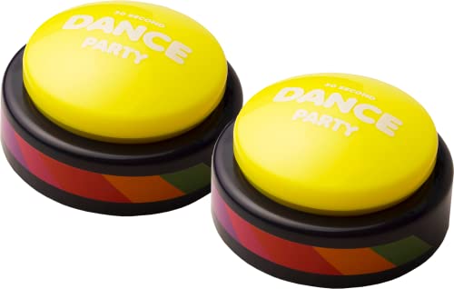 30 Second Dance Party - The Buttons (Pack of Two) | Dance Party Button with Music | Gag Gifts | Office Toys